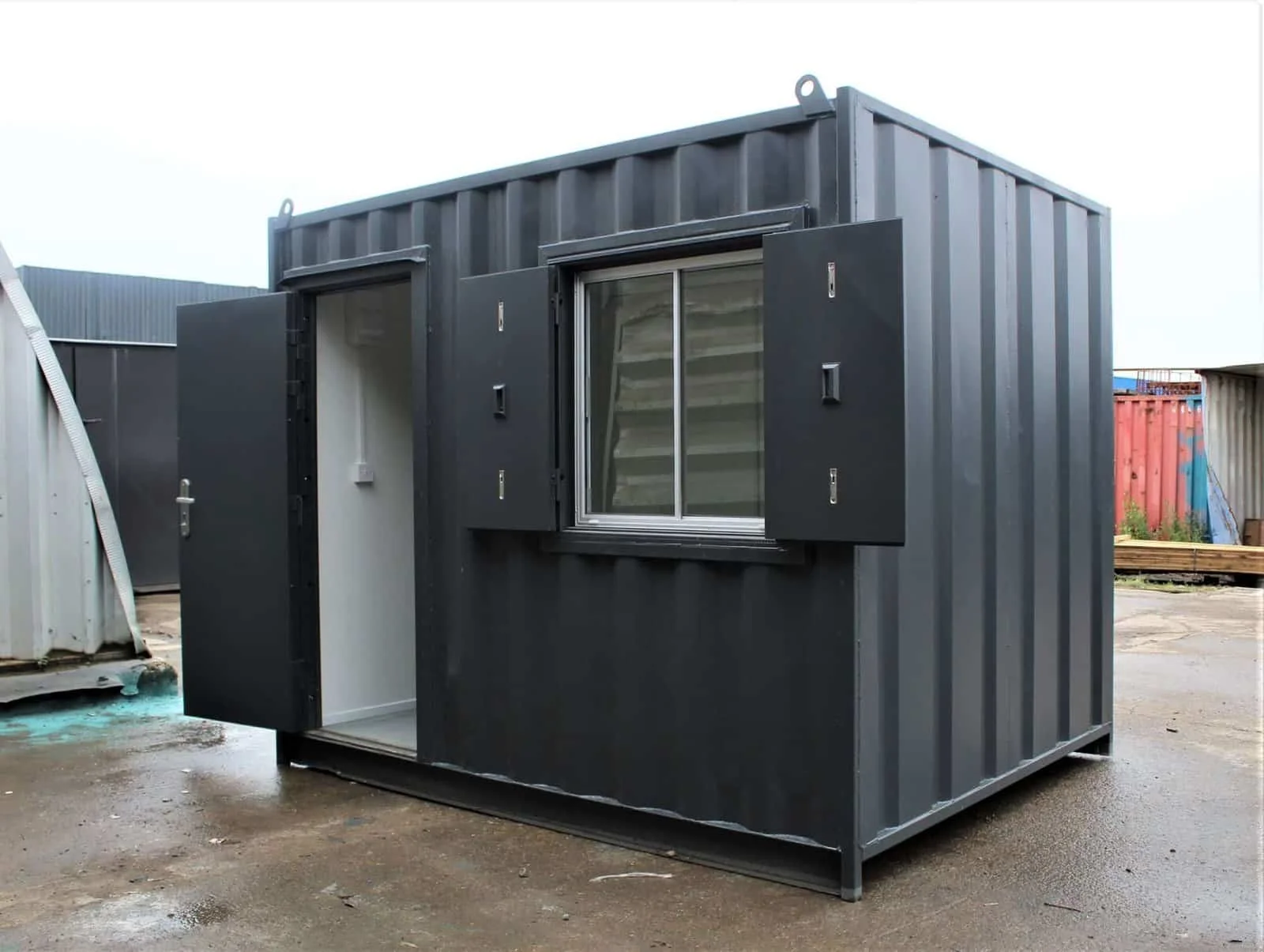 10ft Shipping Container Office – Portable Corten Steel Workspace Unit - Image 7
