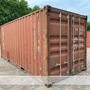 20′ x 8′ x 8.5′ Tall– AS IS Door Seals Show Light Used Shipping / Storage Container – GRAY