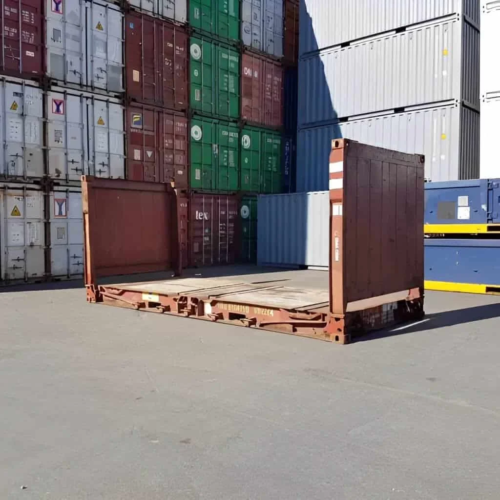 20Ft X 8Ft Used Flat Rack Shipping Containers. - Image 4