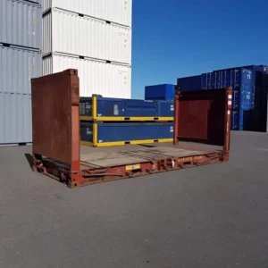 20Ft X 8Ft Used Flat Rack Shipping Containers.