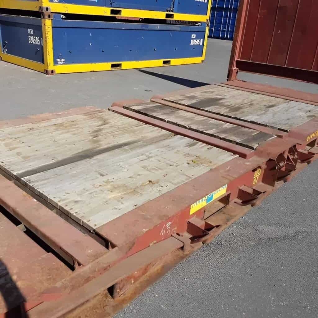 20Ft X 8Ft Used Flat Rack Shipping Containers. - Image 5