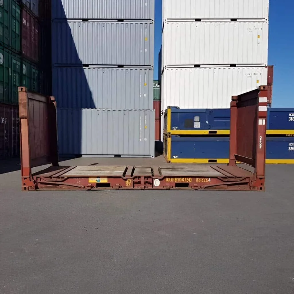 20Ft X 8Ft Used Flat Rack Shipping Containers. - Image 6