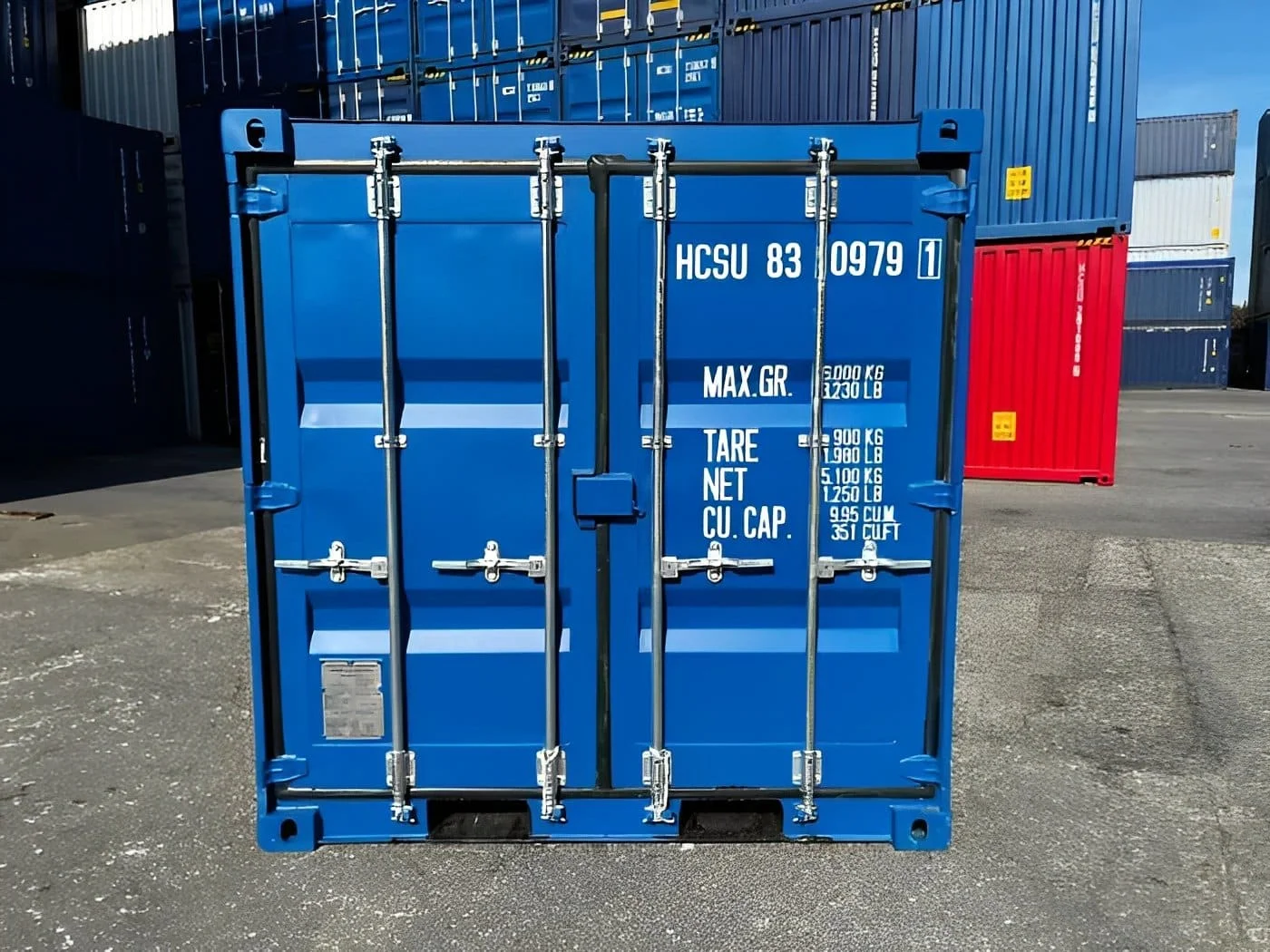 10ft Blue One Trip Shipping Container for Sale – ISO Certified - Image 4