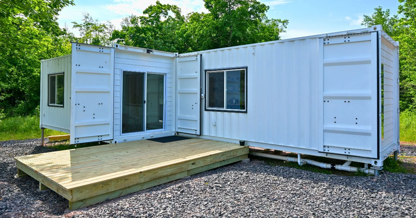 Luxury 2 Bedroom Shipping Container Home | 40ft + 20ft Modern Container House | The Fulton