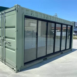 Modified 20FT container office with Glass door & AC.