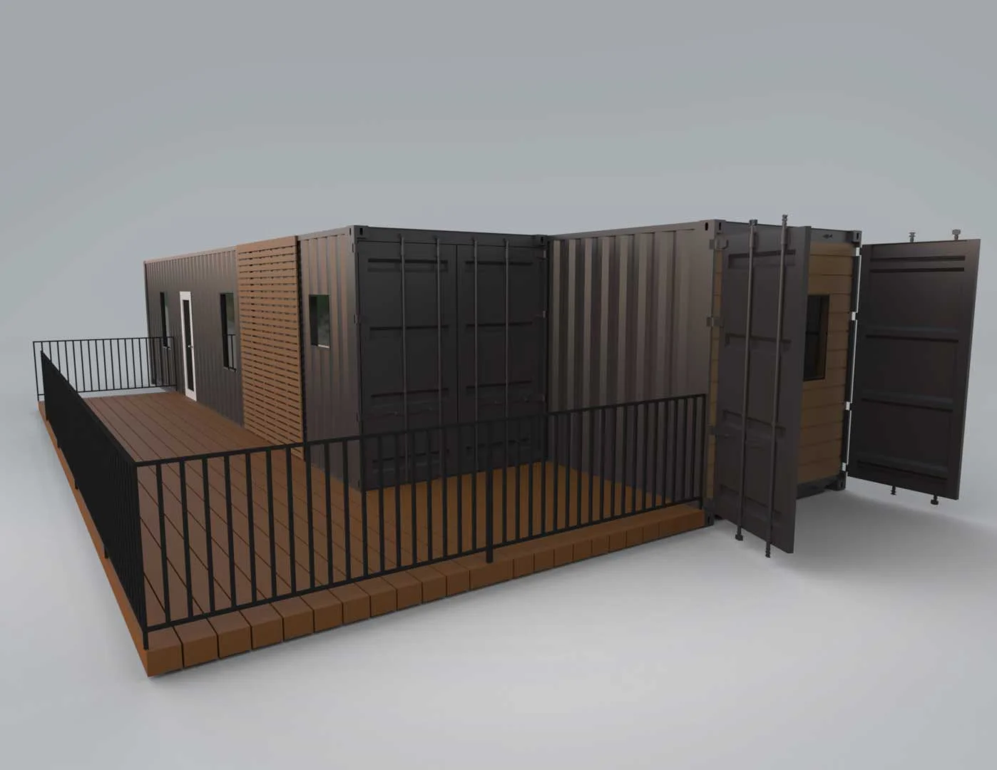 Luxury 2 Bedroom Shipping Container Home | The Clark | Two 40ft Containers - Image 2