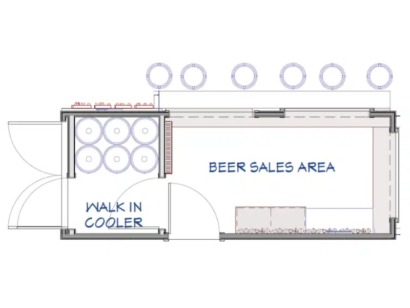 20ft Portable Shipping Container Bar | Commercial Pop-Up Bar Container - Image 7