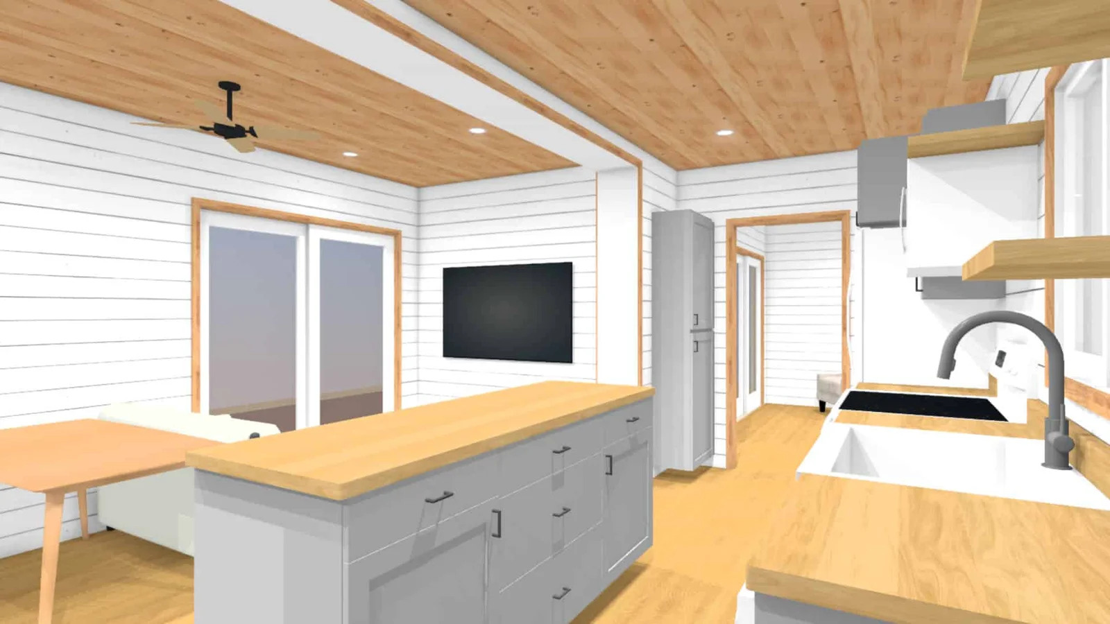 The Huntington – Luxury Two Bedroom Shipping Container Home | Two 40ft + One 20ft Container Home - Image 4