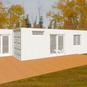 The Huntington – Luxury Two Bedroom Shipping Container Home | Two 40ft + One 20ft Container Home