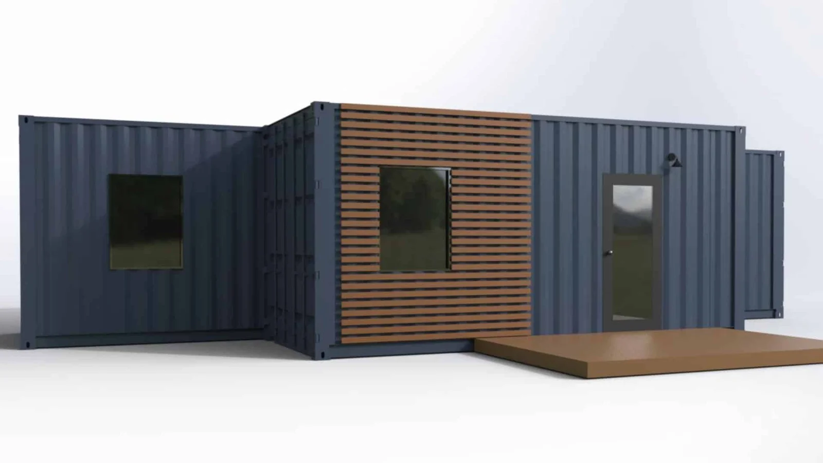The Luke | 1 Bedroom Shipping Container Home | 40FT + 20FT Luxury Container House - Image 8